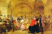 George Elgar Hicks Dividend Day at the Bank of England oil painting